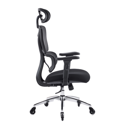 Regulowany Fotel biurowy obrotowy 4D NERO Czarny