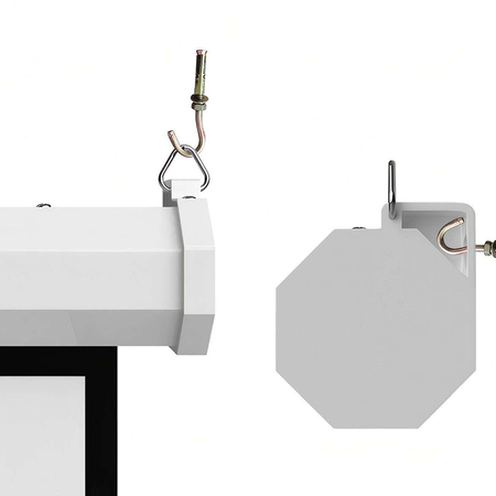 Ekran projekcyjny zwijany ręcznie 84" 16:9 biały