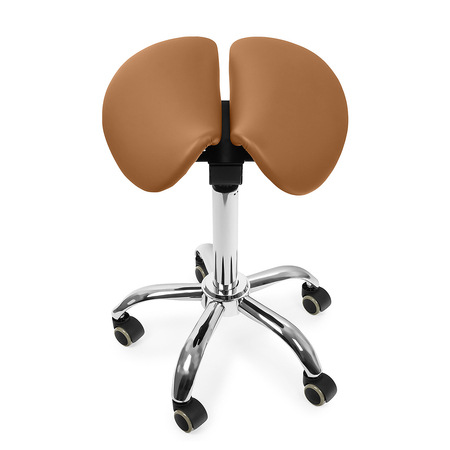 Ergonomiczny hoker regulowany SELLA brązowy