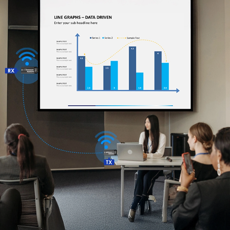 Zestaw kina 100" PRS-F04 + SPA-P01B + transmiter HDMI SPH-W21