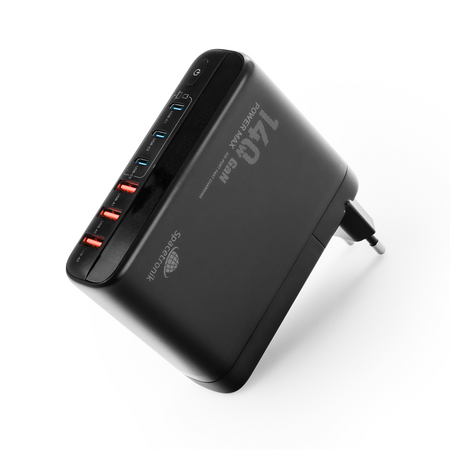 Ladestation 140W GaN SR103 LED 6 USB PD+QC3.0