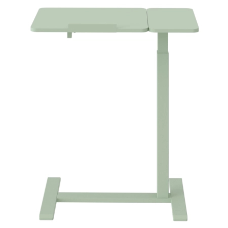 Zestaw wypoczynkowy fotel elektryczny Spacetronik Flax 04M zielony + stolik regulowany