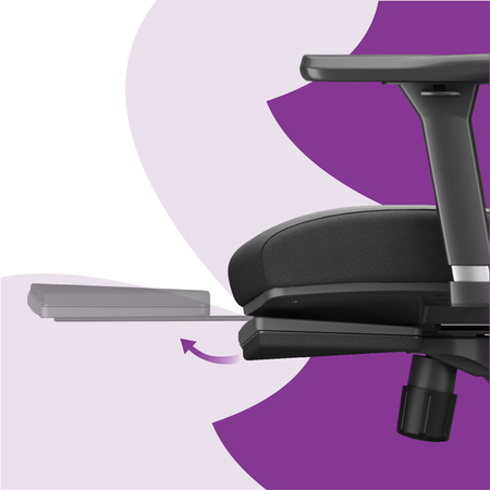 Fotel z podnóżkiem Spacetronik LUMBO 22 Czarny