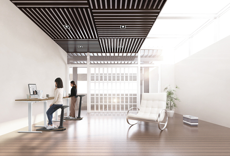 Ergonomiczny stołek biurowy regulowany DROID mata