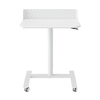 Białe stanowisko robocze regulowane gazowo 70x50 SPR BUDDY 22 MWW