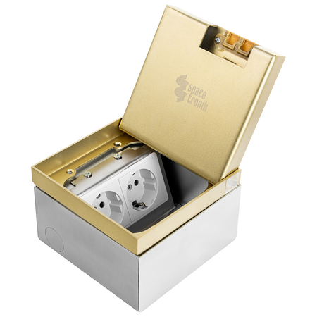 Gniazdo podłogowe puszka Spacetronik SPS-W22G_S2