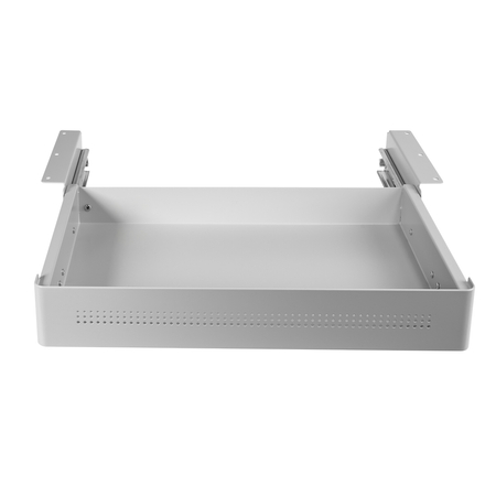 Szuflada podbiurkowa stalowa szara Spacetronik