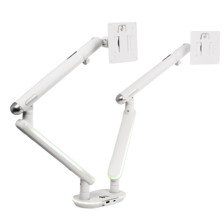 Podwójne Ramię do Monitora SPAF120LUW Białe
