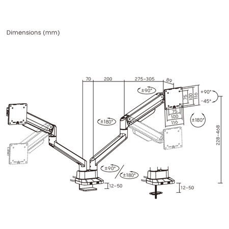 Uchwyt na monitor SPASSH120S