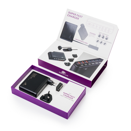 Ladestation 140W GaN SR103 LED 6 USB PD+QC3.0