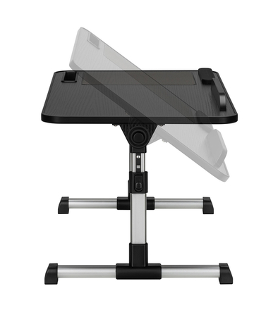 Stolik regulowany na łóżko Beddy S Czarny buk