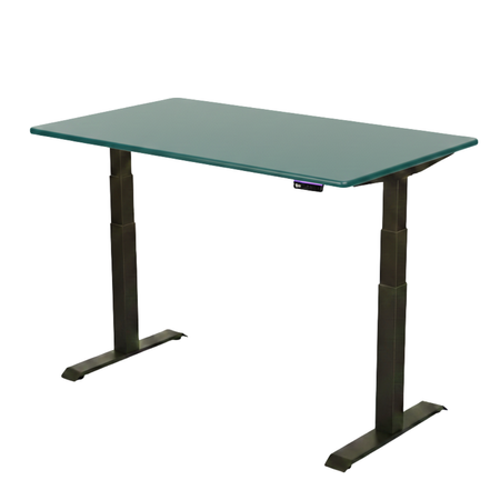 Stelaż elektryczny Spacetronik SPE-222OB Vegard + blat MDF premium zielony