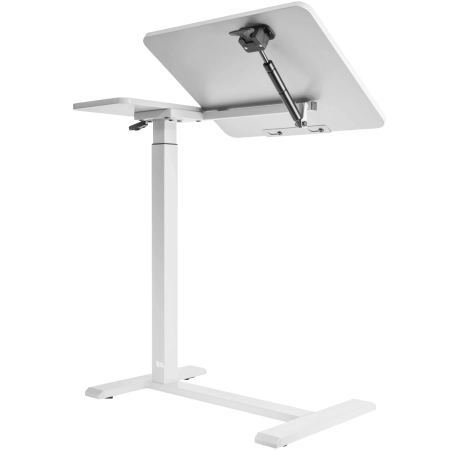 Zestaw wypoczynkowy fotel elektryczny Spacetronik Flax 04M szary + stolik regulowany