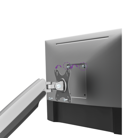 Uchwyt srebrny na monitor Spacetronik SPAS110S
