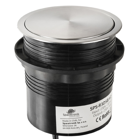 Spacetronik SPS-R3D5B V2 runde Tischsteckdose