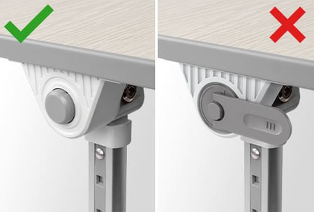 Stolik regulowany na łóżko Beddy M Biały buk