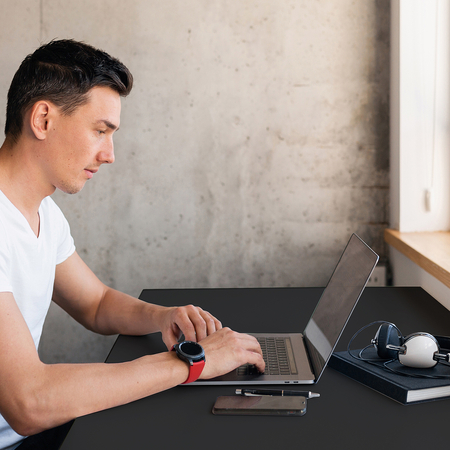 Universal-Schreibtischplatte 158x80x1,8 cm Schwarz P