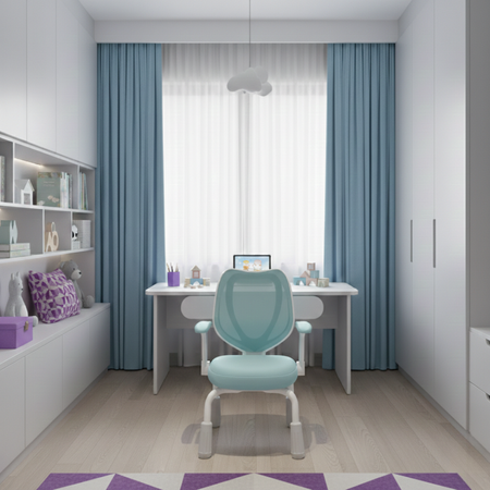 Krzesło dziecięce SPC XD26S niebieskie regulacja wysokości podłokietniki