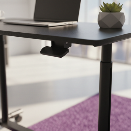 Regulowany stolik na kółkach Buddy 04 czarny