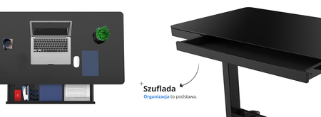 Elektryczne biurko Spacetronik SPE-B118BB Astrid