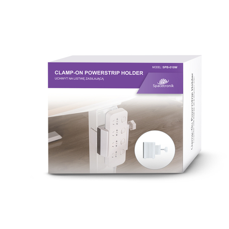 Spacetronik SPB010W Steckdosenleistenhalter