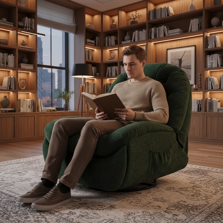 Fotel Spacetronik Flax 04M – glider, swivel 360°, manualna regulacja