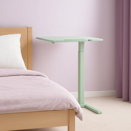 Zestaw wypoczynkowy fotel Spacetronik Flax 04M zielony + stolik regulowany BUDDY