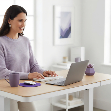 Biurko Elektryczne Spacetronik Astrid SPEB128 z Szufladą i USB