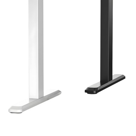 Zestaw podwójne biurko elektryczne Spacetronik z krzesłami Doris 11