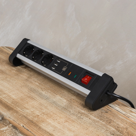 Gniazdo nablatowe Spacetronik SPS-T38BS