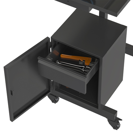 Wózek warsztatowy z szafką zamykaną kluczem SPC141