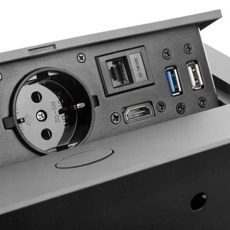 Spacetronik SPS-D26C V2 Arbeitsplattensteckdose Öffnung