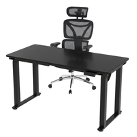 Zestaw do nowoczesnego biura: biurko elektryczne + fotel + szafka