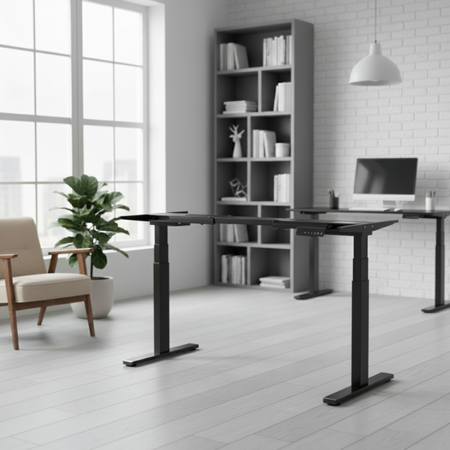 Stelaż Biurkowy Elektryczny Spacetronik (SPE237B) z pamięcią 3 pozycji