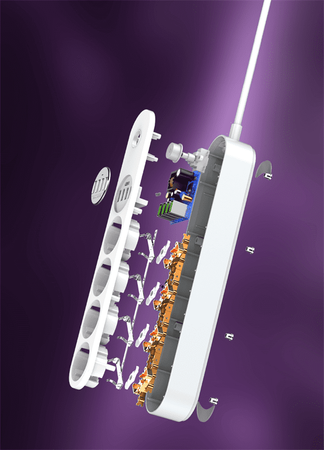 Listwa zasilająca Spacetronik SR-203 4 porty USB