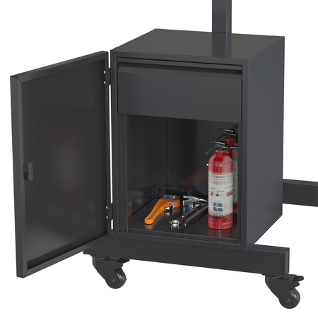 Wózek warsztatowy z szafką zamykaną kluczem SPC141