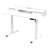 Biurko Elektrycznie Regulowane 120x60 z półkami z pamięcią białe