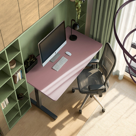 Blat MDF malowany proszkowo 180x80x2.5 Dusty Rose