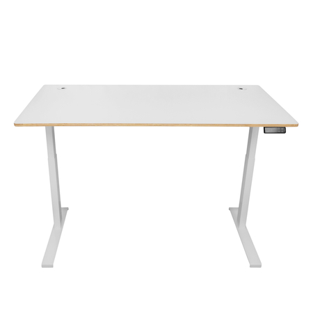 Spacetronik Schreibtisch/Tischplatte 140x80 weißes Sperrholz