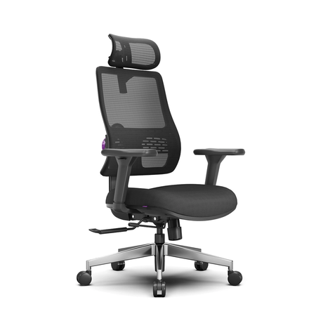 Zestaw ergonomiczny biurko elektryczne SPE-F121 160×80 + krzesło LUMBO 11 czarne