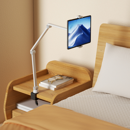 Uchwyt biurkowy Spacetronik SPP12303B do tableta i smartfona z regulowanym ramieniem