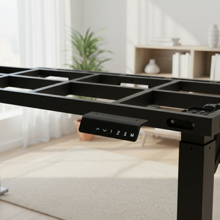 Stelaż biurka elektrycznego SPE426B 71–118 cm czarny