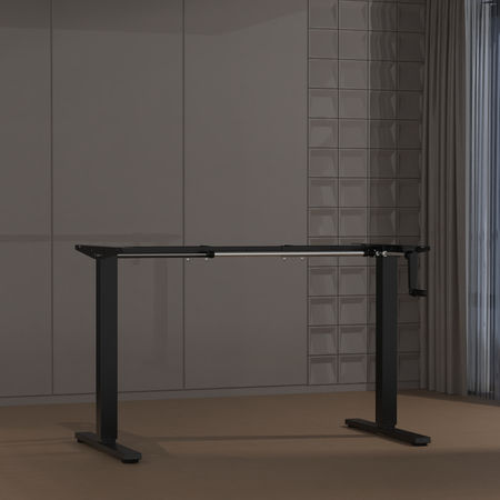 Stelaż Biurkowy Regulowany Ręcznie Spacetronik SPE112MB Czarny