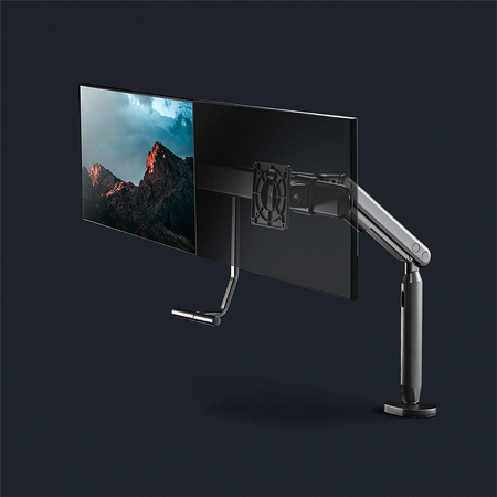 Elastyczny uchwyt 2 monitory Spacetronik SPAI120