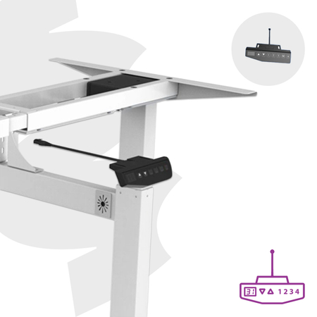Elektryczny stelaż biurkowy Spacetronik SPE-303VW