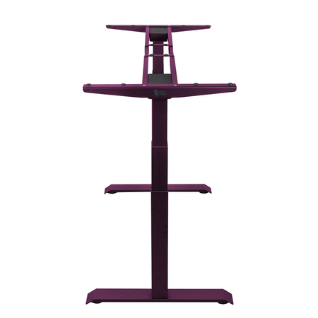 Biurko regulowane Vegard elektryczne dwusilnikowe MDF fioletowo-zielone