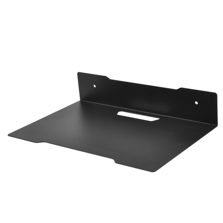 Półka metalowa czarna wisząca 30 cm Spacetronik