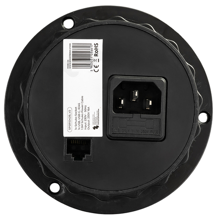 Spacetronik SPS-R1D3W V2 runde Tischsteckdose