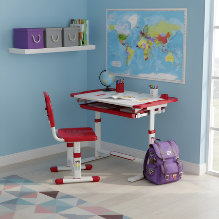 Zestaw biurko i krzesło dla dziecka SPE-X121WR