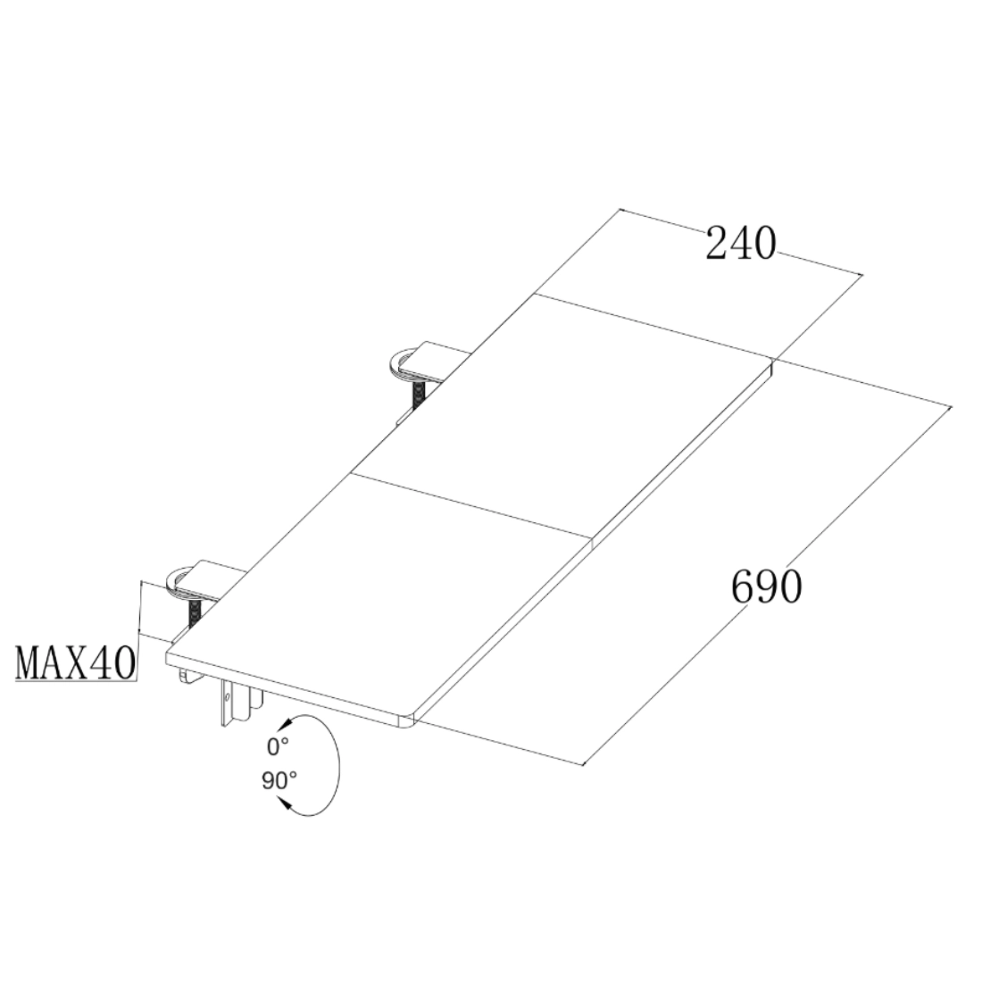 rysunek techniczny przedłużki SPB132B